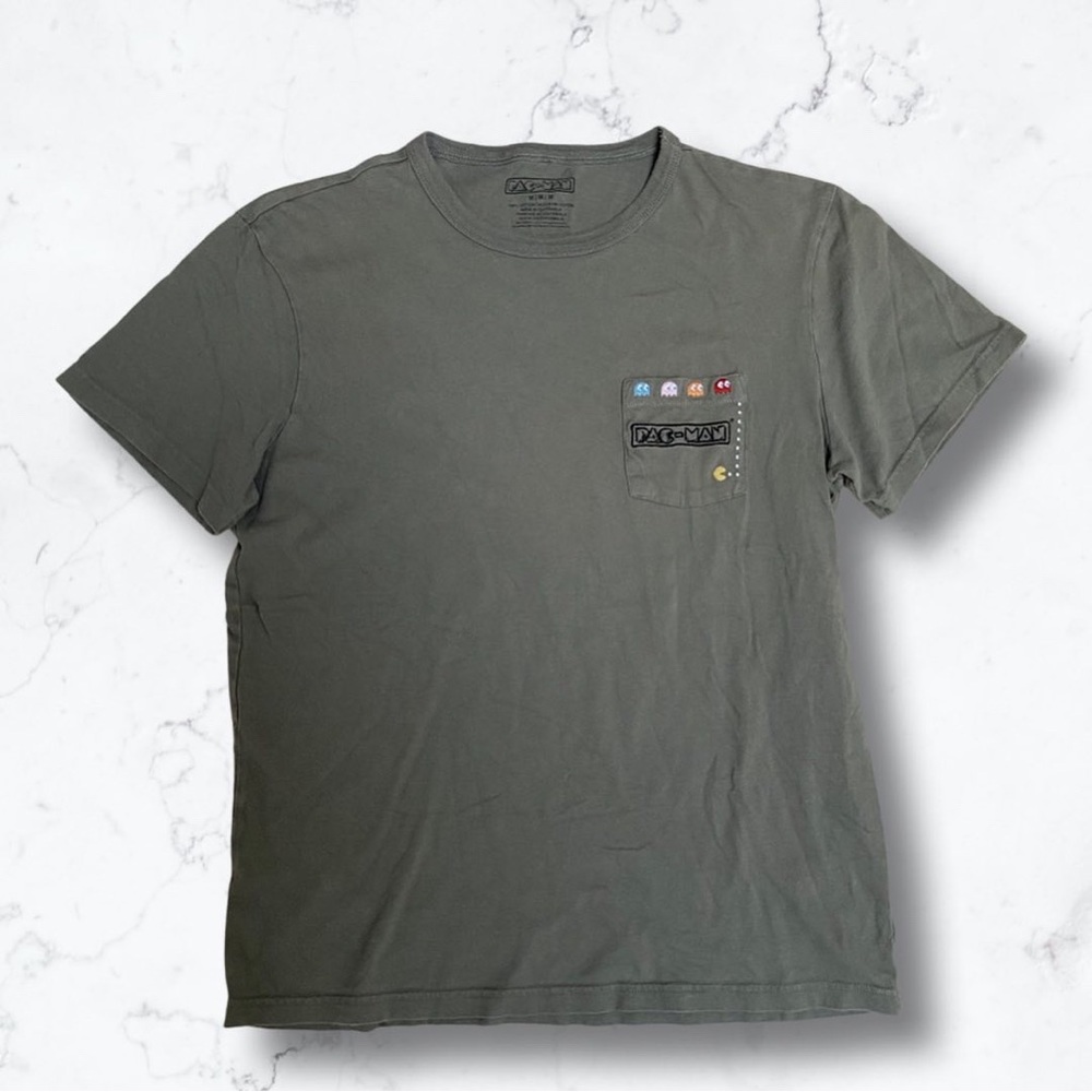 PAC-MAN Embroidered Mens Tee